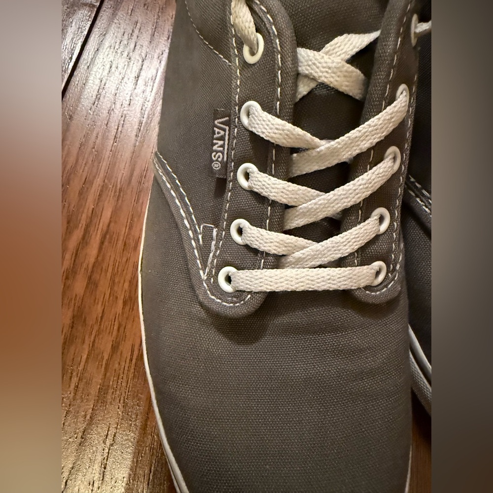 Vans Off The Wall Atwood Low 721356  Sneakers Shoes Women Gray Canvas Size 8.5‎ - Picture 4 of 11